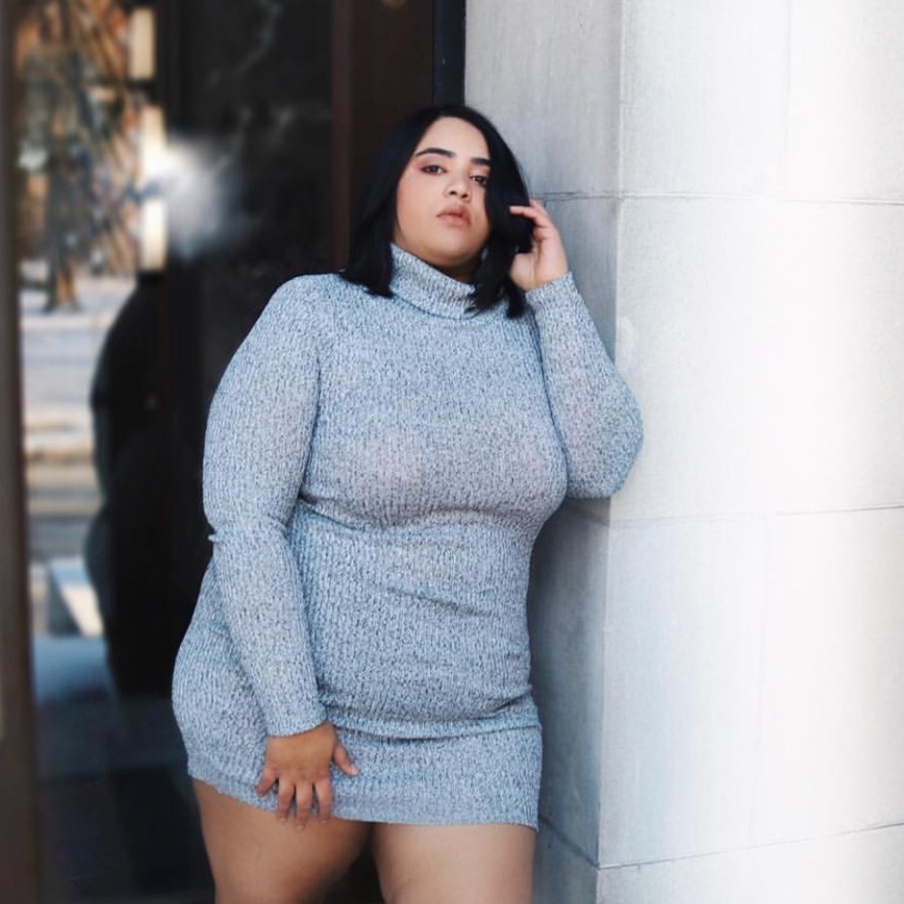 Turtle neck dress